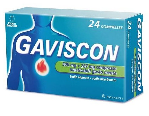 GAVISCON*24CPR MENTA 500+267MG - Farmacia Dott. Pasquale Russo