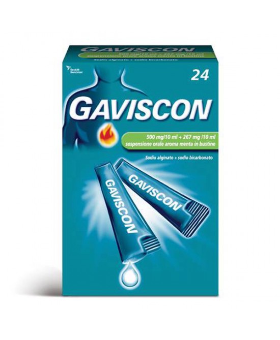 GAVISCON*24BUST 500+267MG/10ML - Farmacia Dott. Pasquale Russo