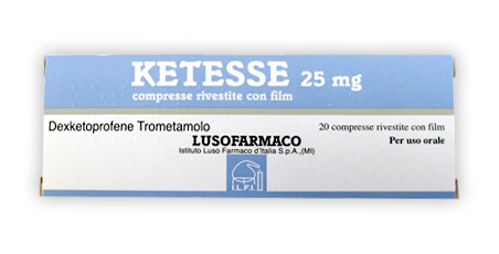 KETESSE*20CPR RIV 25MG - Farmacia Dott. Pasquale Russo