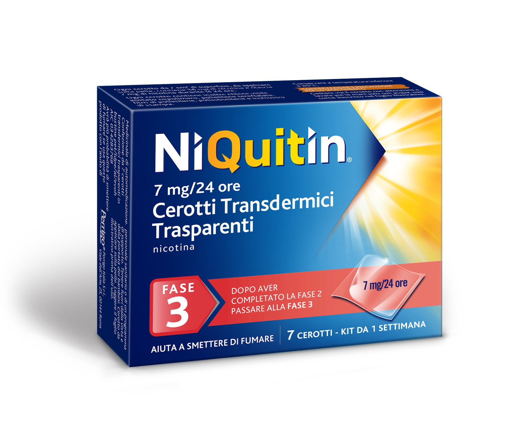 NIQUITIN*7CER TRANSD 7MG/24H - Farmacia Dott. Pasquale Russo