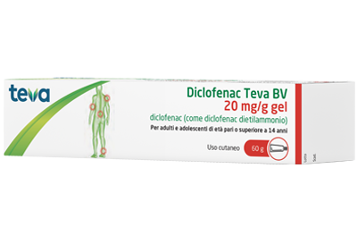 DICLOFENAC TEVA*GEL 60G 20MG/G - Farmacia Dott. Pasquale Russo