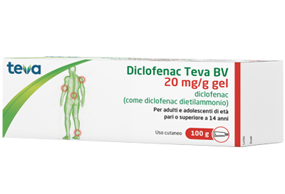 DICLOFENAC TEVA*GEL100G 20MG/G - Farmacia Dott. Pasquale Russo