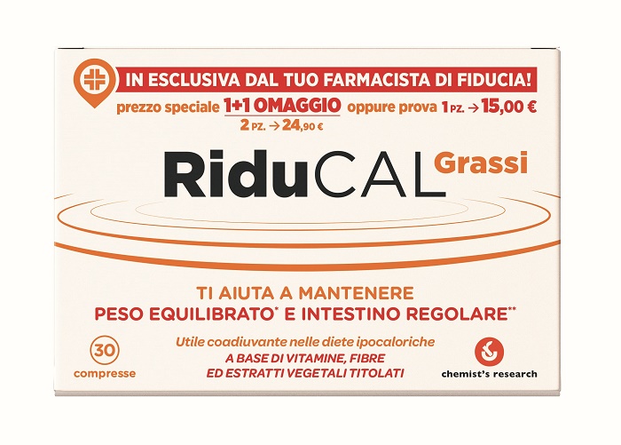 RIDUCAL GRASSI 30 COMPRESSE - Farmacia Dott. Pasquale Russo