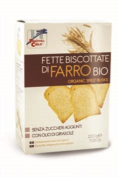 FSC FETTE BISCOTTATE DI FARRO BIO SENZA ZUCCHERI AGGIUNTI CON OLIO DI GIRASOLE SENZA OLIO DI PALMA 200 G - Farmacia Dott. Pasquale Russo