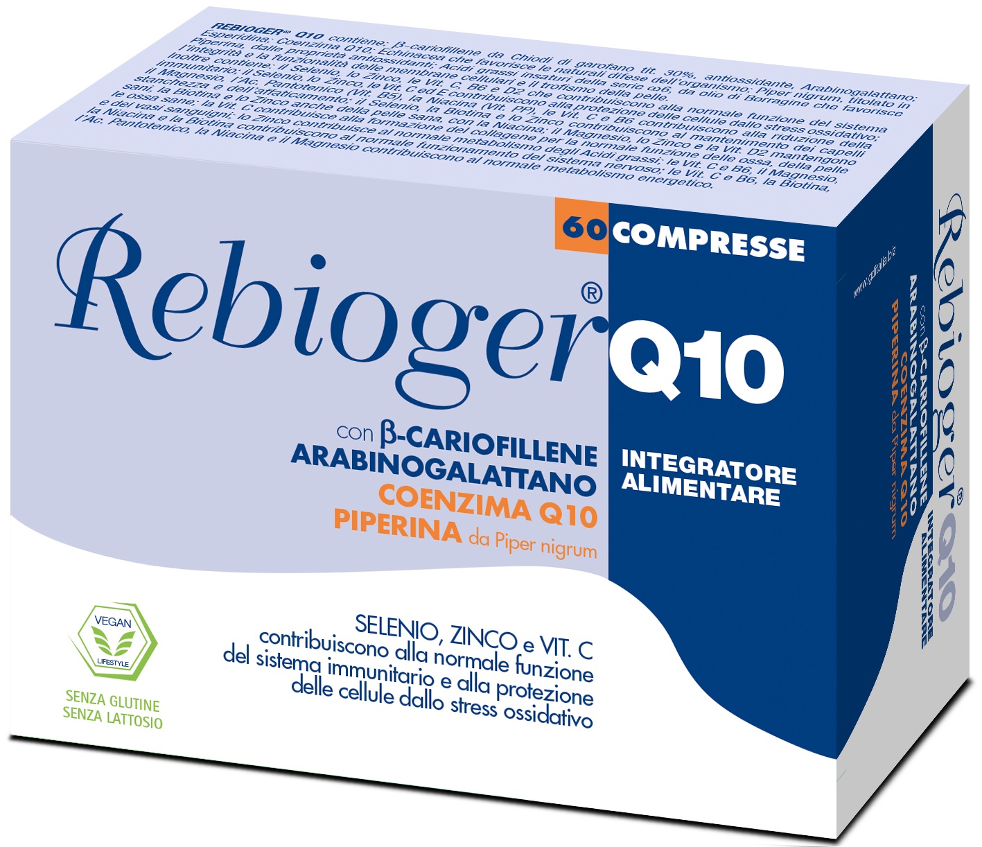 REBIOGER Q10 60 COMPRESSE - Farmacia Dott. Pasquale Russo
