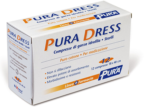 GARZA IDROFILA PURA DRESS 18X40CM 12 PEZZI - Farmacia Dott. Pasquale Russo