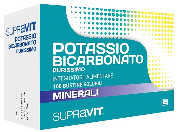 SUPRAVIT POTASSIO BICARBONATO PURISSIMO 100 BUSTINE - Farmacia Dott. Pasquale Russo
