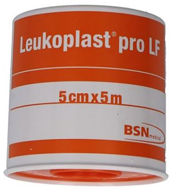 CEROTTO CHIRURGICO PER FISSAGGIO MEDICAZIONI LEUKOPLAST PRO LF SUPPORTO VISCOSA MASSA ADESIVA RESINA SINTETICA LANOLINA OSSIDO DI ZINCO CON LATTICE NATURALE 5X500CM - Farmacia Dott. Pasquale Russo