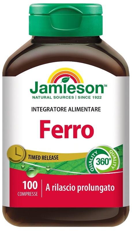 JAMIESON FERRO A RILASCIO PROLUNGATO 100 COMPRESSE - Farmacia Dott. Pasquale Russo
