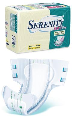 PANNOLONE PER INCONTINENZA SERENITY SOFTDRY FORMATO SUPER T AGLIA LARGE 30 PEZZI - Farmacia Dott. Pasquale Russo