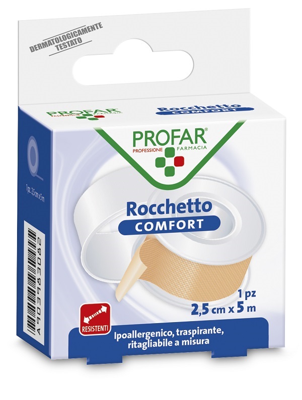 CEROTTO ROCCHETTO IN TELA COMFORT CM 2,5X5 M PROFAR - Farmacia Dott. Pasquale Russo