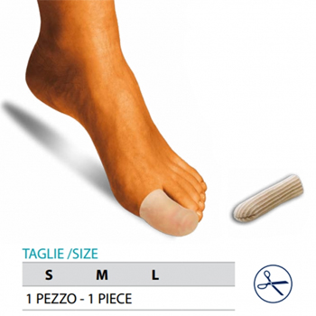 ORIONE OK PED G105 CAPPUCCIO PROTEGGI DITA GEL POLIMERO RIVESTITO TESSUTO L 1 PEZZO - Farmacia Dott. Pasquale Russo