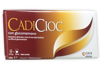 CADICIOC TAVOLETTA FONDENTE CON GLUCOMANNANO 100 G - Farmacia Dott. Pasquale Russo