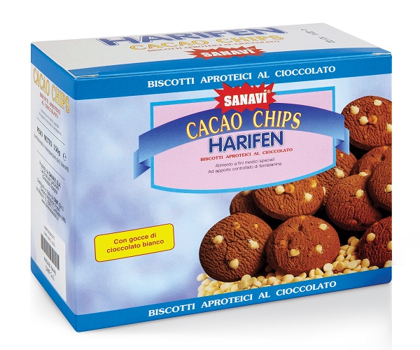 HARIFEN CHIPS CACAO BIANCO 150 G - Farmacia Dott. Pasquale Russo