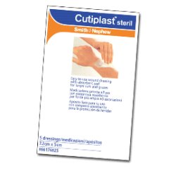 MEDICAZIONE CUTIPLAST STERIL ADESIVA SUPPORTO IN TNT ADESIVO POLIACRILATO IPOLLERGENICO TAMPONE NON ADERENTE 10X8CM 5 PEZZI - Farmacia Dott. Pasquale Russo