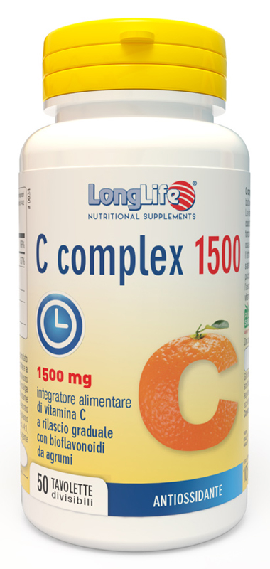 LONGLIFE C COMPLEX 1500 T/R 50 TAVOLETTE DIVISIBILI - Farmacia Dott. Pasquale Russo