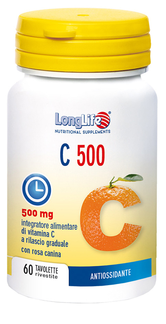 LONGLIFE C 500 T/R 60 TAVOLETTE RIVESTITE - Farmacia Dott. Pasquale Russo