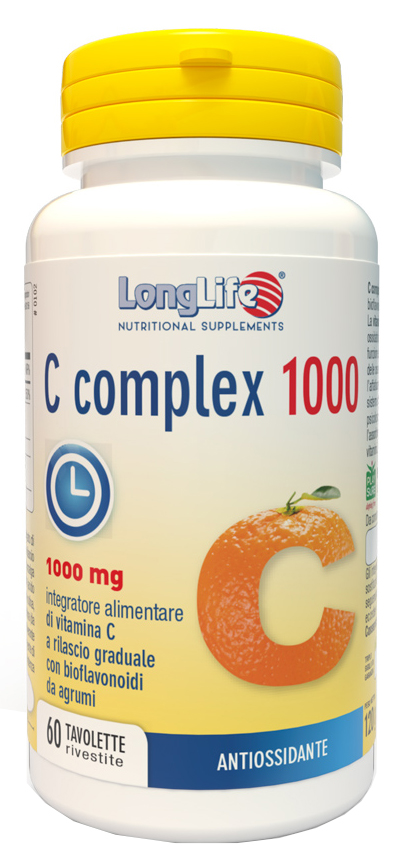 LONGLIFE C COMPLEX 1000 T/R 60 TAVOLETTE RIVESTITE - Farmacia Dott. Pasquale Russo