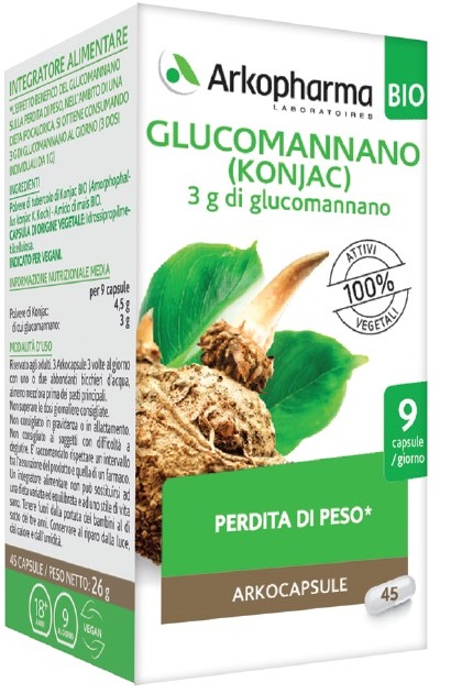 ARKO CAPSULE GLUCOMANNANO BIO 45 CAPSULE - Farmacia Dott. Pasquale Russo