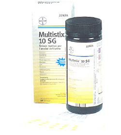 STRISCIA REATTIVA MULTITEST MULTISTIX 10SG 25 PEZZI - Farmacia Dott. Pasquale Russo