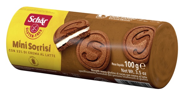 SCHAR MINI SORRISI CON CREMA AL LATTE 100 G - Farmacia Dott. Pasquale Russo