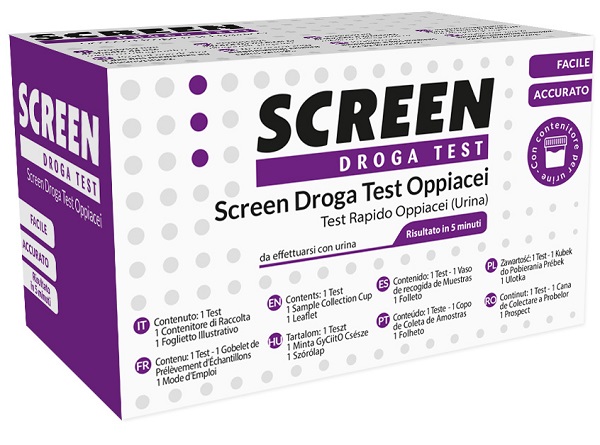 SCREEN DROGA TEST OPPIACEI TEST ANTIDROGA CON CONTENITORE URINA - Farmacia Dott. Pasquale Russo