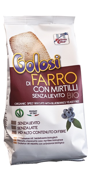 FSC I GOLOSI BISCOTTI DI FARRO E MIRTILLI BIO SENZA LIEVITO VEGAN SENZA LATTE 250 G - Farmacia Dott. Pasquale Russo