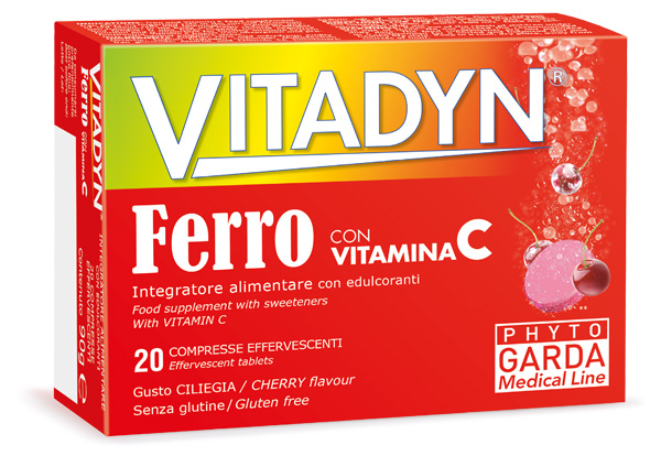 VITADYN FERRO + VITAMINA C 20 COMPRESSE EFFERVESCENTI - Farmacia Dott. Pasquale Russo