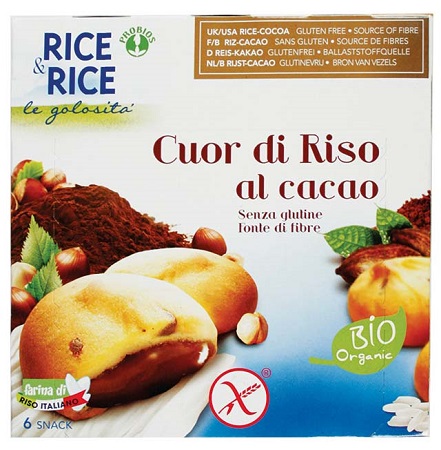 RICE&RICE CUOR DI RISO AL CACAO 6 X 33 G - Farmacia Dott. Pasquale Russo