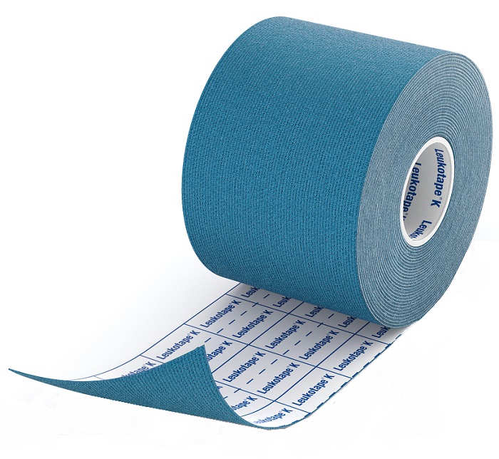 BENDA ADESIVA LEUKOTAPE K PER TAPING FISIOTERAPICO LARGHEZZA 5 CM LUNGHEZZA 5 M COLORE BLU IN ROTOLO - Farmacia Dott. Pasquale Russo