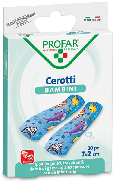 CEROTTO BAMBINI 7X2 CM 20 PEZZI PROFAR - Farmacia Dott. Pasquale Russo