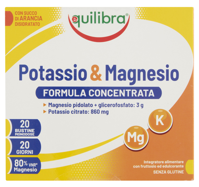 POTASSIO & MAGNESIO FROMULA CONCENTRATA 20 BUSTINE MONODOSE - Farmacia Dott. Pasquale Russo