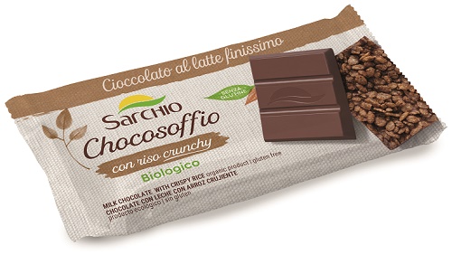 CHOCOSOFFIO BARRETTA CIOCCOLATO LATTE FINISSIMO E RISO CROCCANTE 25 G - Farmacia Dott. Pasquale Russo