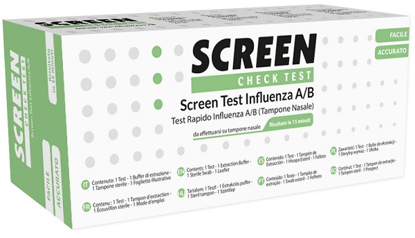 SCREEN TEST RAPIDO VIRUS INFLUENZA A/B TAMPONE NASALE/FARINGEO - Farmacia Dott. Pasquale Russo
