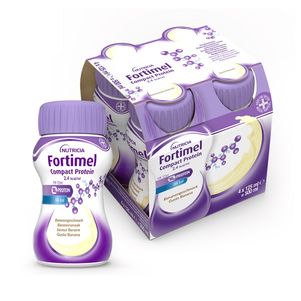 FORTIMEL COMPACT PROTEIN BANANA 4 BOTTIGLIE 125 ML - Farmacia Dott. Pasquale Russo