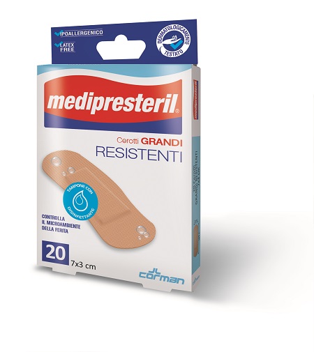 CEROTTO MEDIO MEDIPRESTERIL RESISTENTE 7X2CM 20 PEZZI - Farmacia Dott. Pasquale Russo
