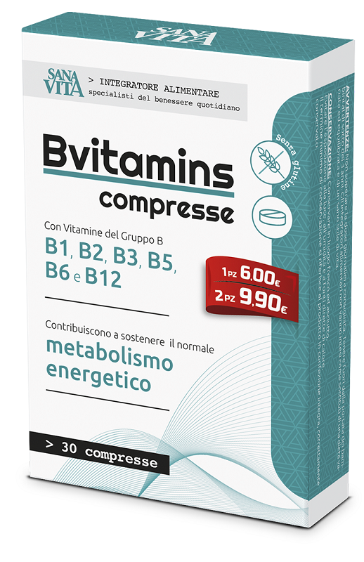 SANAVITA BVITAMINS 30 COMPRESSE - Farmacia Dott. Pasquale Russo
