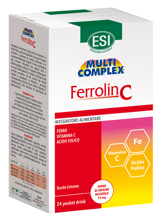 ESI FERROLIN C POCKET DRINK 24 BUSTINE - Farmacia Dott. Pasquale Russo