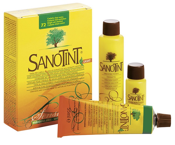 SANOTINT LIGHT TINTURA PER CAPELLI NUMERO 72 CASTANO CHIARO CENERE TUBO IN ASTUCCIO DI CARTONE 125 ML - Farmacia Dott. Pasquale Russo