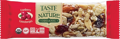 TASTE OF NATURE BARRETTA AI CRANBERRIES BIO VEGAN 40 G - Farmacia Dott. Pasquale Russo