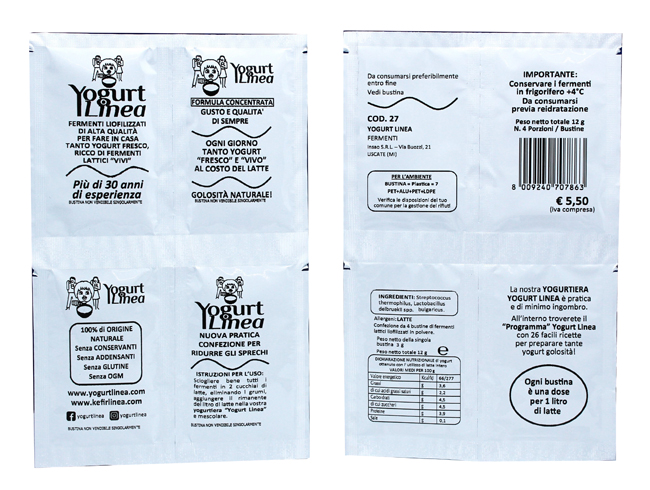 YOGURT LINEA FERMENTI LIOFILIZZATI 4 BUSTINE DA 6,5 G - Farmacia Dott. Pasquale Russo