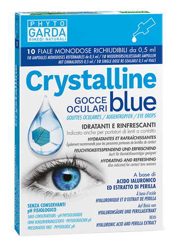 CRYSTALLINE BLUE GOCCE OCULARI MONODOSE 10 FIALE 0,5 ML - Farmacia Dott. Pasquale Russo