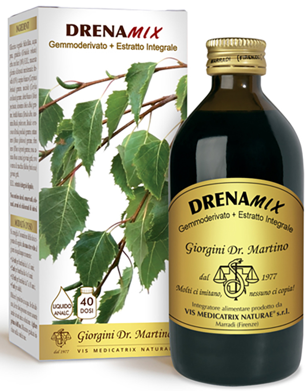 DRENAMIX GEMMODERIVATO + ESTRATTO INTEGRALE SENZA ALCOOL 200 ML 40 DOSI - Farmacia Dott. Pasquale Russo