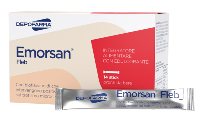 EMORSAN FLEB 14 STICK PACK DA 15 ML - Farmacia Dott. Pasquale Russo
