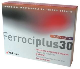FERROCIPLUS 30 24 COMPRESSE MASTICABILI - Farmacia Dott. Pasquale Russo