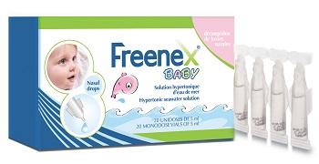 FREENEX IPERTONICO BABY CON ACQUA DI MARE 20 FIALE DA 5 ML - Farmacia Dott. Pasquale Russo