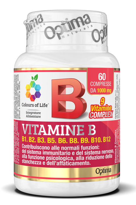 COLOURS OF LIFE VITAMINE B COMPLEX 60 COMPRESSE 1000 MG - Farmacia Dott. Pasquale Russo