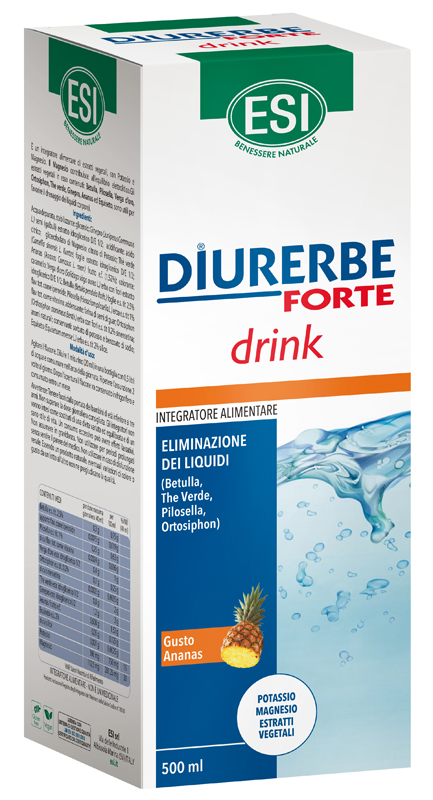ESI DIURERBE FORTE DRINK ANANAS 500 ML - Farmacia Dott. Pasquale Russo