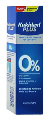 KUKIDENT PLUS 0% CREMA ADESIVA PER PROTESI DENTARIE 40 G - Farmacia Dott. Pasquale Russo