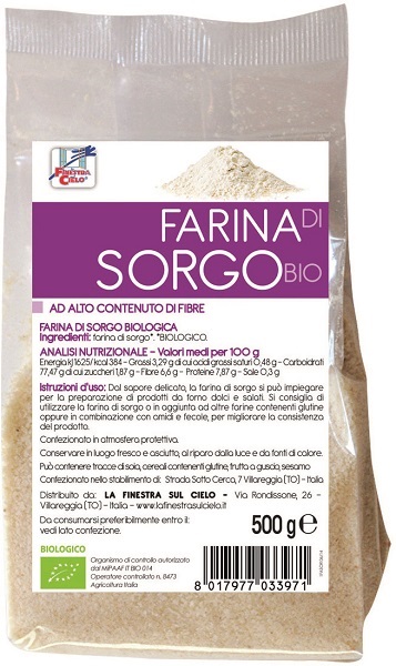 FSC FARINA DI SORGO BIO AD ALTO CONTENUTO DI FIBRA 500 G - Farmacia Dott. Pasquale Russo